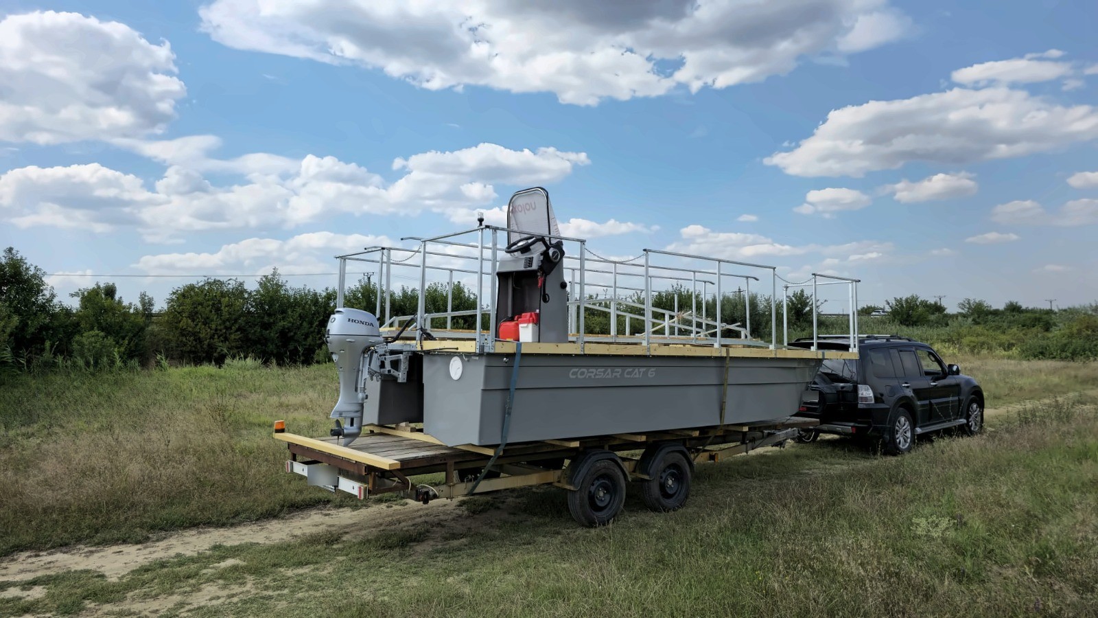 Corsar CAT6 – transport pe remorcă dublă-axă